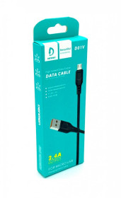 Кабелі Кабели ^/--/^ Дата кабель DENMEN D /--/ 01 /--/ V Micro USB Черный ^_^^^ Дата кабель DENMEN D /--/ 01 /--/ V Micro USB Чорний - фото фото фото