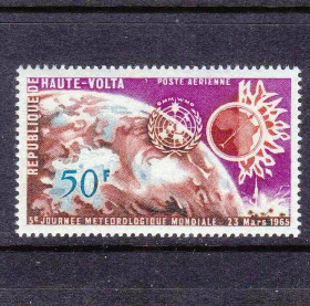 Освоєння космосу Освоение космоса ^/--/^ Космос . Верхняя Вольта / DHV  1965 г MNH - ^_^^^ Верхня Вольта / DHV 1965 р MNH - фото фото фото