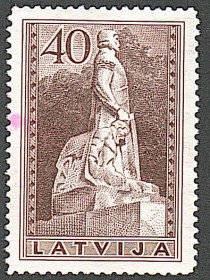 Балтійські країни Балтийские страны ^/--/^ Латвия  (1937) Памятник полковнику Оскару Калпаксу. Концовка серии ^_^^^ Латвія (1937) Пам'ятник полковнику Оскару Калпаксу. Кінцівка серії - фото фото фото