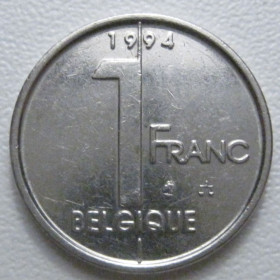 Бельгія Бельгия ^/--/^ Бельгія 1 франк 1994 року Belgique 42797 ^_^^^ Бельгия 1 франк 1994 года Belgique 42797 - фото фото фото