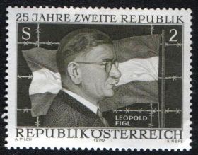 Історія та особистості История и личности ^/--/^ Австрия (1970) Леопольд Фигль, политик и государственный деятель. Флаг ^_^^^ Австрія (1970) Леопольд Фігль, політик і державний діяч. Прапор - фото фото фото