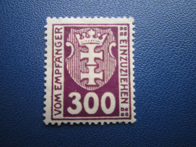 Інше Другое ^/--/^ Марка Німеччина Данциг  (Гданьск) 1921 стандарт доплата 300 пф MH ^_^^^ Марка Германия Данциг (Гданьск) 1921 стандарт доплата 300 пф MH - фото фото фото