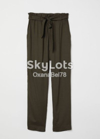 Штани Брюки ^/--/^ Брюки H&amp;M зауженные хаки вискоза  р. 44-46 ^_^^^ Брюки H&amp;M завзяті хакі віскоза р. 44-46 - фото фото фото