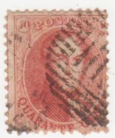 Бенілюкс Бенилюкс ^/--/^ Бельгия 1863  г. № 13  гашеная ^_^^^ Бельгія 1863 р. No 13 гашена - фото фото фото