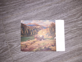 СРСР СССР ^/--/^ Открытка СССР Горное озеро Бокшай 1957 /--/ г. ^_^^^ Листівка СРСР Гірське озеро Бокшай 1957 /--/ р. - фото фото фото