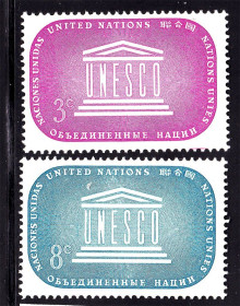 Інші країни Другие страны ^/--/^ ООН / UN  1955 г  MNH - архитектура - UNESCO ^_^^^ ООН / UN 1955 р MNH - архітектура - UNESCO - фото фото фото
