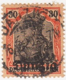 НДР, ФРН ГДР, ФРГ ^/--/^ Германия Данциг 1920 г. № 5 гашеная ^_^^^ Німеччина Данциг 1920 р. No 5 гашена - фото фото фото