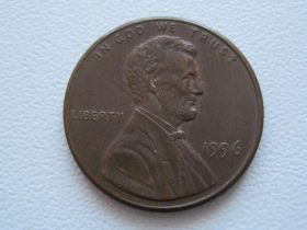 Обігові Обиходные ^/--/^ США 1 цент 1996 года 21553 ^_^^^ США 1 цент 1996 року 21553 - фото фото фото
