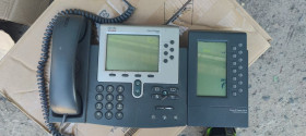 IP-телефонія IP-телефония ^/--/^ IP-телефон Cisco CP-7960 /--/ G с модулем расширения Cisco 7914 № 240904123 ^_^^^ IP-телефон Cisco CP-7960 /--/ G з модулем розширення Cisco 7914 No 240904123 - фото фото фото