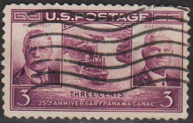 Північна Америка Северная Америка ^/--/^ 1939 - США - 25 років Панамського каналу Mi.452 _гаш ^_^^^ 1939 — США — 25 лет Панамского канала Mi.452 - фото фото фото
