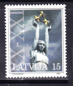 Балтійські країни Балтийские страны ^/--/^ Латвия  2000 г MNH - искусство ^_^^^ Латвія 2000 MNH - мистецтво - фото фото фото