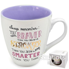 Чашки, кружки Чашки, кружки ^/--/^ Кружка Braver Stronger Smarter 550 мл Stenson 10318 ^_^^^ Гурт Braver Stronger Smarter 550 мл Stenson 10318 - фото фото фото