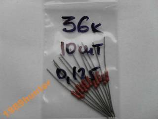 Резистори Резисторы ^/--/^ Резисторы 36 /--/ К 0,125 Вт (10 /--/ шт.) ^_^^^ Резистори 36 /--/ К 0,125 Вт (10 /--/ шт.) - фото фото фото