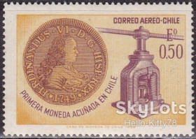 Південна Америка Южная Америка ^/--/^ Чили 1968 монета Mi 699 MNH ^_^^^ 1968 монета Mi 699 MNH - фото фото фото