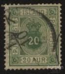 Ісландія Исландия ^/--/^ Исландия  1876 г № 8 гашенная ^_^^^ Ісландія 1876 р. No 8 гашена - фото фото фото