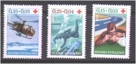 Транспорт Транспорт ^/--/^ Авиация . Финляндия 1966 г  MNH - КРВСНЫЙ КРЕСТ ^_^^^ Фінляндія 1966 MNH - фото фото фото