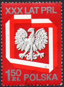 Польща Польша ^/--/^ Польща 1974 - 30-річчя Польської Народної Республіки  (Г) ^_^^^ Польша 1974 - 30-летие Польской Народной Республики (Г) - фото фото фото
