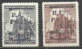 Чехословаччина Чехословакия ^/--/^ Чехословакия локал 1945 замки революционный выпуск надп. 2 /--/ м. ^_^^^ Чехословаччина локал 1945 замки революційний випуск надп. 2 /--/ м. - фото фото фото