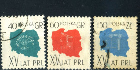 Польща Польша ^/--/^ Польша. 15-летие ПНР   (серия) 1959 г. ^_^^^ Польща. 15-річчя ПНР (серія) 1959 - фото фото фото
