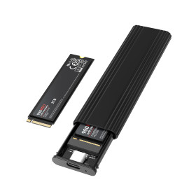 Кишені для HDD Карманы для HDD ^/--/^ Корпус для внешнего жесткого диска Rocketek USB 3.1 из алюминия для NVMe M.2 SSD      (M Key, M+B Key) ^_^^^ Корпус для зовнішнього жорсткого диска Rocketek USB 3.1 з алюмінію для NVMe M.2 SSD (M Key, M+B Key) - фото фото фото