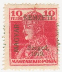 Угорщина Венгрия ^/--/^ Венгрия    ( Сегед) 1919 г. № 22 * ^_^^^ Угорщина (Сегед) 1919 р. No 22* - фото фото фото