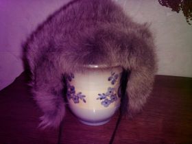 Зимові головні убори Зимние головные уборы ^/--/^ Капор женский из хвостиков песца ^_^^^ Капор жіночий з хвостиків песца - фото фото фото
