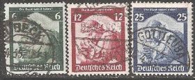 Третій Рейх (-) Третий Рейх (-) ^/--/^ Германия     (Рейх) 1935 Mi.566-568 гаш. ^_^^^ Німеччина (Рейх) 1935 Mi.566-568 гаш. - фото фото фото