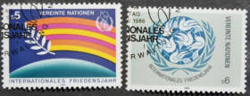 Інше Другое ^/--/^ ООН Вена Международный год мира 1986 СГ ^_^^^ ООН Відень Міжнародний рік миру 1986 СГ - фото фото фото