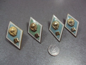 Відзнаки Знаки отличий ^/--/^ знак ромб об окончании гуманитарный педагогический вуз лот 5 шт №463 ^_^^^ знак ромб про закінчення гуманітарний педагогічний вуз лот 5 шт No 463 - фото фото фото