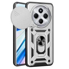 Чохли, бампера Чехлы, бампера ^/--/^ Чохол Fiji Camera Defence для Xiaomi Redmi 14 /--/ C бампер із захистом камери та підставкою Silver ^_^^^ Чехол Fiji Camera Defence для Xiaomi Redmi 14 /--/ C бампер с защитой камеры и подставкой Silver - фото фото фото