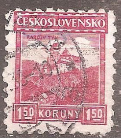 Чехословаччина Чехословакия ^/--/^ Чехословакия 1929 Sc.133 гаш. без водяного знака ^_^^^ Чехословаччина 1929 Sc.133 гаш. без водяного знака - фото фото фото