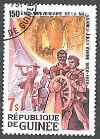 Гвінея Гвинея ^/--/^ Гвинея  (1979) 150-летие со дня рождения Жюля Верна ^_^^^ 1979 — 150-річчя від дня народження Жуля Верна - фото фото фото