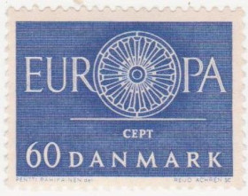Балтійські країни Балтийские страны ^/--/^ Дания   1960 г. №  390 ** ^_^^^ Данія 1960 No 390 ** - фото фото фото