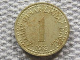 Югославія Югославия ^/--/^ Югославия 1 динар 1983 года #3786 ^_^^^ Югославія 1 динар 1983 року #3786 - фото фото фото