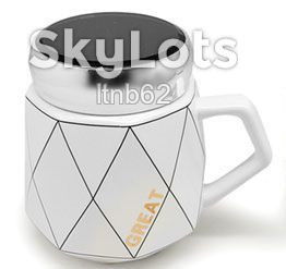 Чашки, кружки Чашки, кружки ^/--/^ Кружка с закручивающейся крышкой 450 мл &amp;quot;Rhombus B&amp;W&amp;quot; Stenson R /--/ 88457 ^_^^^ Гурт з кришкою 450 мл &amp;quot;Rhombus B&amp;W&amp;quot; Stenson R /--/ 88457 - фото фото фото