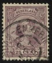 Інші країни Другие страны ^/--/^ Голландия 1891 г. №  42 гашеная ^_^^^ Голландія 1891 р. No 42 гашена - фото фото фото