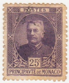 Малі Держави Європи Малые Государства Европы ^/--/^ Монако  1923  г. № 67 гашеная ^_^^^ Монако 1923 р. No 67 гашена - фото фото фото