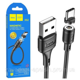 Зарядні пристрої Зарядные устройства ^/--/^ Кабель магнитный USB Type-C силиконовый (hoco) ^_^^^ Кабель магнітний USB Type-C силіконовий (hoco) - фото фото фото