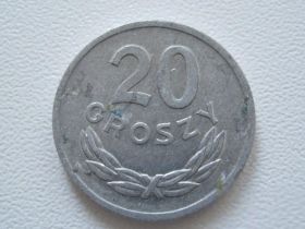 - року - года ^/--/^ Польша 20 грошей 1976 года #14487 ^_^^^ Польща 20 грошей 1976 року #14487 - фото фото фото