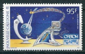 Освоєння космосу Освоение космоса ^/--/^ Новая Каледония  New Caledonia 1994 50 /--/ th anniversary of ORSTOM  MNH ^_^^^ Нова Каледонія New Caledonia 1994 50 /--/ th anniversary of ORSTOM MNH - фото фото фото