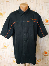 Сорочки Рубашки ^/--/^ Шведка чоловіча чорна HARLEY DAVIDSON p-p L ^_^^^ Шведка мужская черная HARLEY DAVIDSON p-p L - фото фото фото