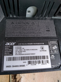 Acer Acer ^/--/^ Монитор 19 Acer V /--/ 193 /--/ HQL на запчасти ^_^^^ Монітор 19 Acer V /--/ 193 /--/ HQL на запчастини - фото фото фото