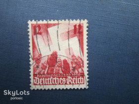Третій Рейх (-) Третий Рейх (-) ^/--/^ Марка Германия Третий Рейх 1936 Съезд партии Нюрнберг свастика гаш ^_^^^ Марка Німеччина Третій Рейх 1936 З'їзд партії Нюрнберг свастика гаш - фото фото фото