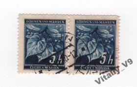 Чехословаччина Чехословакия ^/--/^ Богемия и Моравия 20 A /--/ 1 5 /--/ h dark blue 2 ^_^^^ Богемія і Моравія 20 A /--/ 1 5 /--/ h dark blue 2 - фото фото фото