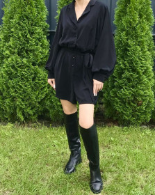 Комбінезони Комбинезоны ^/--/^ Комбінезон Чорний. Oversize. Fashion uniоn. Осінь/Весна. M/L розмір ^_^^^ Комбинезон Черный. Oversize. Fashion uniоn. Осень/Весна. M/L размер - фото фото фото