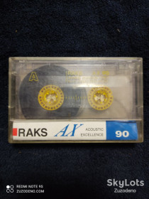 Касети Кассеты ^/--/^ Б/У Аудио кассета RAKS AX 90 ^_^^^ Б/У Аудіо касета RAKS AX 90 - фото фото фото