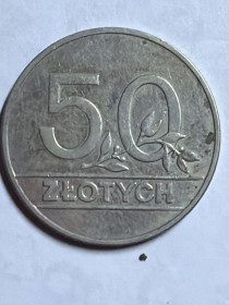 Сучасна (після ) Современная (после ) ^/--/^ Польша 50 злотых 1990 ^_^^^ Польща 50 злотих 1990 - фото фото фото