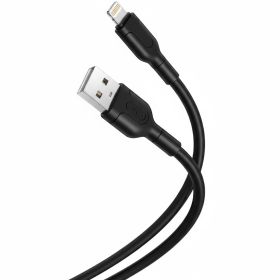 Кабелі Кабели ^/--/^ Кабель XO NB /--/ 212 Lightning - USB 1 /--/ м (2.1 /--/ А) Apple Iphone для зарядки і передачі даних Black - фото фото фото