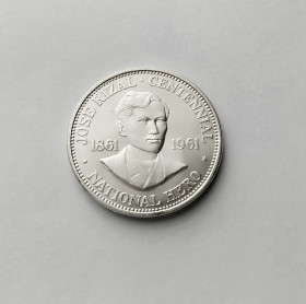 Філіппіни Филиппины ^/--/^ 1 ПЕСО ФИЛИППИНЫ 1961 состояние UNC серебро 26/0.900  РЕДКАЯ!!! ^_^^^ 1 ПЕСО ФІЛІПІНИ 1961 стан UNC срібло 26/0.900 РІДКА!!! - фото фото фото