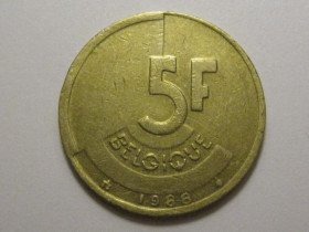 Бельгія Бельгия ^/--/^ Бельгия 5 франков 1988 года BELGIQUE 3 /--/ П /--/ 736 ^_^^^ Бельгія 5 франків 1988 року BELGIQUE 3 /--/ П /--/ 736 - фото фото фото